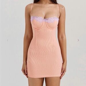 House of CB Harper Lace Trim Slip Dress